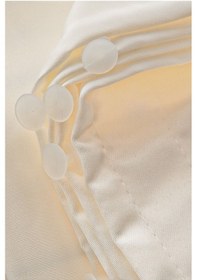 Resim Luxe Ekru Renk Saten Güneşlik Perde Ekru 