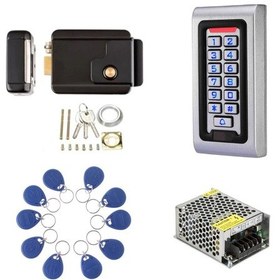 Resim P110 Proximity Rfid Şifreli Apartman Kapı Kilidi Sistemi 