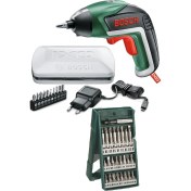 Resim Bosch Ixo V 3,6 V Akülü Şarjlı Tornavida Saklama Kutulu Şarjlı Matkap + 25 Parça Vidalama Ucu 
