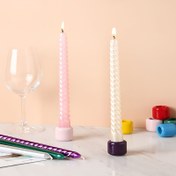 Resim Seramik Zil Şamdan Yuvarlak Dua Noel Mum Kupa Mini Mumluk Hediye 