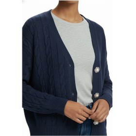 Resim Unique Mode Kadın Hırka Uw261021 Lacivert 