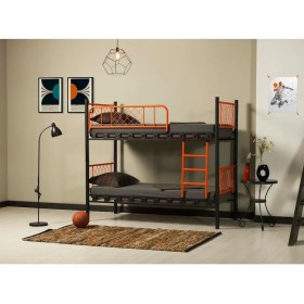 Resim Teknor Metis 90X190 ve 90X200 Yatak Ölçülü Genç Çocuk Odası Metal Ranza 