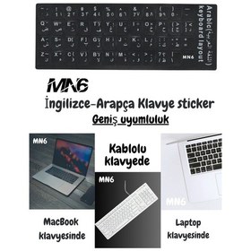 Resim Mn6 Map01 Arapça Klavye Etiketi/silinmez-3 Adet/notebook-pc Uyumlu/arapça Klavye Sticker 