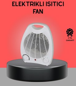 Resim Mini Elektrikli Isıtıcı 2000w - Termostatlı Fanlı Isıtma, Taşınabilir Tasarım 