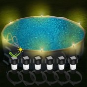 Resim Willowhaven 6lı Güneş Enerjili Havuz Lambası Ayarlanabilir Dekoratif Sıcak Işık Metal Çerçeveli Havuz 