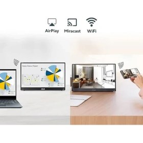 Resim Zenscreen MB16AWP 15.6 Taşınabilir USB Monitör IPS 1920X1080 5ms USB Type-C Mini-Hdmi mm 3 Yıl Kablosuz Bağlantı, Dahili Batarya, Mat Ekran, Tripod Aparat Monitör 