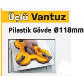 Resim Sgs Vantuz 3 Lü (Plastik) Güçlü Tutucu 