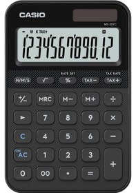 Resim Casio Ms-20yc-bk-w-dp Hesap Makinesi Desktop Gri - Siyah 