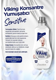 Resim Viking Konsantre Çamaşır Yumuşatıcısı Sensitive 1440 Ml 2 Adet 3'lü Set 