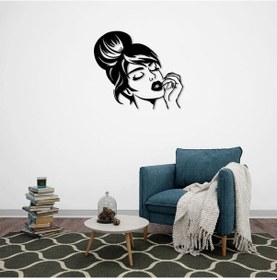 Resim Gizemli Bakış Metal Duvar Dekoru 