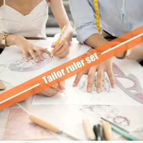 Resim Premium Fransız Eğri Cetvel Seti - Hassas Metrik Dikiş & Terzilik Aracı - Mükemmeliyeti Elde Etmek İçin Çok Yönlü Terzi Çizim Şablonu - Dayanıklı, Hepsi Bir Arada Çok Fonksiyonlu Kit 