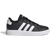 Resim adidas Grand Court 2.0 K Genç Tenis Ayakkabısı GW6503 Siyah 