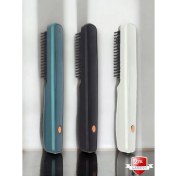 Resim Taşınabilir Hızlı Isınan Kablosuz Saç Düzleştirici Tarak Mavi 