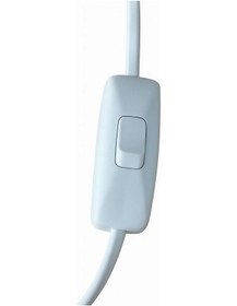 Resim E27 Duylu 4 Metre Arapuarlı Aç Kapat Anahtar Yaylı Duy 2x0,50 Beyaz 65w 