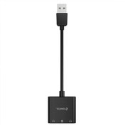 Resim Orico Usb 2.0 Trs / Trrs 3.5mm Jack Girişli Harici Ses Kartı Siyah 