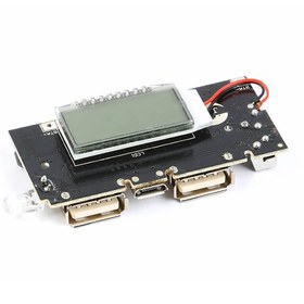 Resim Genel Markalar Powerbank Devresi Lcd Ekranlı 5V 1A Dual Usb Çıkış Micro Usb Giriş Lityum Lion 18650 Pil Şarj Mobil 