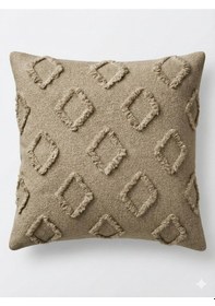 Resim Kırlent Kılıfı 43x43 Cm Çift Taraflı, Fermuarlı, Lüks Şönil Kumaş Koltuk Örtüsü İle Uyumlu 1 Adet VİZON 