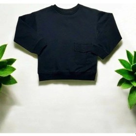 Resim Çikoby Erkek Çocuk Cep Detaylı Sweatshirt-14879 Siyah 