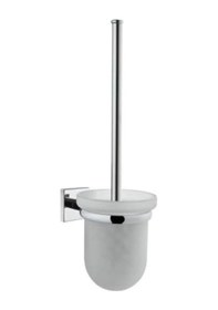 Resim Q-line A44999 Tuvalet Fırçalığı, Krom Siyah 