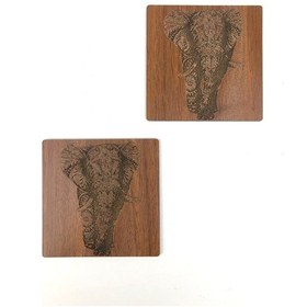 Resim Bardak Altlığı Model -42 Kahverengi 