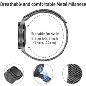 Resim Gaojunshop01 2 Adet Milanese Kırmızı Mi Watch 4 Mi Band 8 Pro 9 Pro Manyetik Metal Akıllı Saat Kayışı 