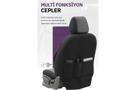 Resim Otom Style Design Oto Koltuk Kılıfı Tam Set – Airbag Uyumlu, Ortopedik 7 Katmanlı, Nefes Alabilen Kumaş 