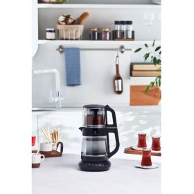 Resim Karaca Çay, Mama Suyu ve Kettle 3 In 1 Konuşan Cam Çay Makinesi Aile Boyu Kapasite 1700W 