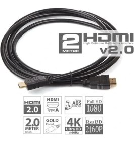 Resim Bastore Dark V2.0 2mt 4K 3D Ağ Destekli Altın Uçlu HDMI Kablo 