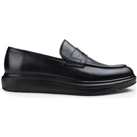 Resim Deery Hakiki Deri Siyah Comfort Erkek Loafer Siyah (539861524) Siyah 