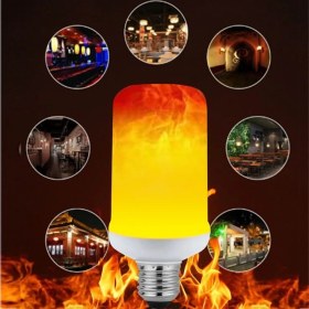 Resim Prize Tak Çalıştır 3 Işık Modlu, Alev Efektli, 5 Watt, E27 Duy LED Ampul, LED Ampul ve Fişli Duy 