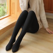 Resim Kadın Yüksek Belli Kalın Tayt - Dikey Çizgili Esnek Taytlar, Düz Renk, Rahat ve Şık İlkbahar/Sonbahar için, Günlük Giyim, Elde Yıkanabilir, Yüksek Belli Taytlar, İlkbahar Sonbahar Giyim, Pürüzsüz Dokulu Kumaş 