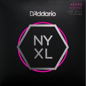 Resim D'Addario NYXL45130 5 Telli Bas Gitar Tel Seti - 45-130 Regular Light (Profesyonel) | Long Scale, NYXL Nikel Sargı ile Genişletilmiş Dinamik Aralık, Derin Baslar ve Modern Ton Karakteri 