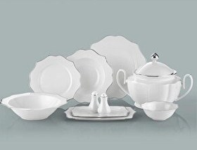 Resim Royal London 12 Kişilik Çeyiz Diana Silver 60 Parça Yemek Takımı RL01-110 
