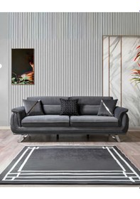 Resim Florya Üçlü Kanepe - Antrasit Antrasit 