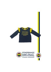 Resim Fenerium Fenerbahçe Lisanslı Kişiye Özel Uzun Kol Lacivert Bebek Sweat Ahşap Kutulu 069 Lacivert 