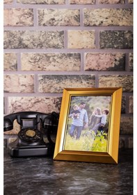 Resim Yeni Sezon 15x21 Gold Piramit Çerçeve 