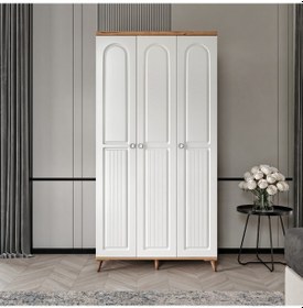 Resim Bohem 3 Kapaklı Komple Mdf Gardırop - Elbise Dolabı 