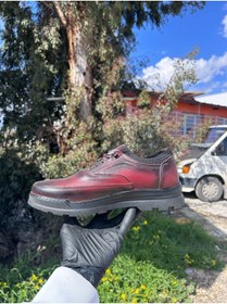 Resim Erkek Boğazlı Deri Ayakkabı - Hakiki Deri Günlük & Klasik Model 