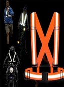 Resim PADRİ Reflektörlü Yelek yeni nesil - Motosiklet, Bisiklet Ve Scooter ikaz yelek ( Yasaya Uygun turuncu ) 