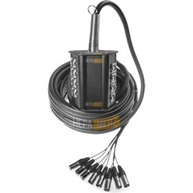 Resim AyrStore STAGE-8C-20M 8 Kanal 20 Metre Multicore Kablolu Hazır Stage Box 
