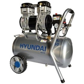 Resim Hyundai HM2550S Hava Kompresörü Sessiz & Yağsız 1100W 50 L 