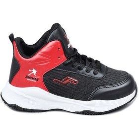 Resim Jump 28119 Siyah - Kırmızı Üniseks Çocuk Basketbol Spor Ayakkabısı 
