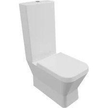 Resim Serel Diagonal 66 cm Duvara Sıfır Klozet 60 cm Rezervuar ile DG84STS110H 