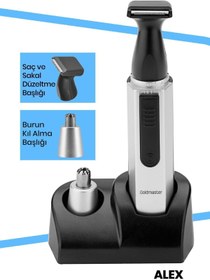 Resim GoldMaster Alex Saç Sakal Düzeltme ve Burun Kıl Alma Mini Erkek Kişisel Bakım Seti 