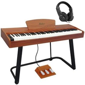 Resim Midex PLX-125-OR Taşınabilir Dijital Piyano Tuş Hassasiyetli 88 Tuş Bluetooth (Stand ve Kulaklık İle) 