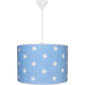 Resim Şenay Aydınlatma Çocuk Odası Silindir Kumaş Avize-Yıldız 