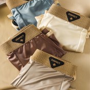 Resim 4 adet Erkek Buzlu Sliky Fiber Kumaş Boxer Briefs - Nefes Alabilen Spor İç Çamaşırı, Elastik Bel Bandı, Hafif ve Rahat Yazlık Gündelik Giyim, Bej, Kahverengi, Beyaz, Açık Mavi, Nefes Alabilen İç Çamaşırı | Şık Boxer Briefs | Orta Elastikiyet 
