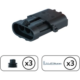 Resim Aptiv Map Sensör Soketi Dişi 3 Pin Kablosuz 