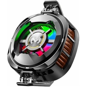 Resim Coofbe Göstergeli RGB Işıklı15W Magsfe Uyumlu Kablolu Soğutma Levhalı Ultra Telefon Soğutucu Radyatör 3 Modlu 