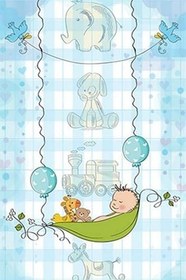 Resim Perla Soft Kaymaz Tabanlı Yıkanabilir Antibakteriyel Dijital Baskı Çocuk Halısı, 160 x 300 CK-10039A-PRL 